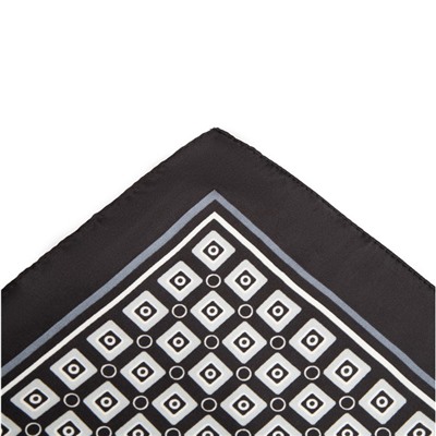 Платок текстильный, цвет чёрный, размер 70х70