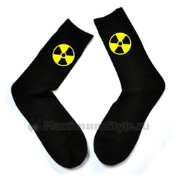 Мужские носки с эмблемой "Радиация"