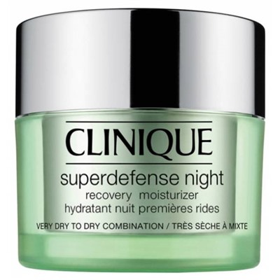Clinique Superdefense Night Hydratant Nuit Premi?res Rides Peau Tr?s S?che ? Mixte 50 ml