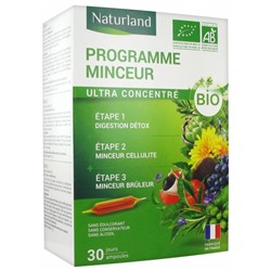 Naturland Programme Minceur Ultra Concentr? Bio 30 Ampoules de 10 ml