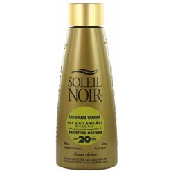 Soleil Noir Lait Solaire Vitamin? Protection Moyenne SPF20 150 ml