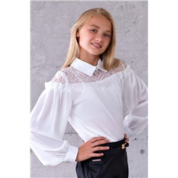 Блузка для девочки кружевная SP001 Белый