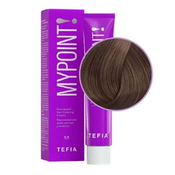 TEFIA Mypoint 7.81 Гель-краска для волос тон в тон / Блондин коричнево-пепельный, безаммиачная, 60 мл