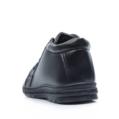 TYM927A BLACK Ботинки зимние мужские (искусственная кожа, искусственный мех)