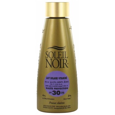 Soleil Noir Lait Solaire Vitamin? Haute Protection SPF30 150 ml