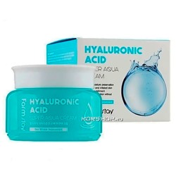 Крем для лица с гиалуроновой кислотой Hyaluronic Acid Aqua Cream FarmStay, Корея, 100 мл Акция