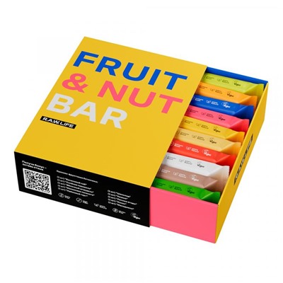 Набор орехово-фруктовых батончиков Fruit and nut bar MIX 10
