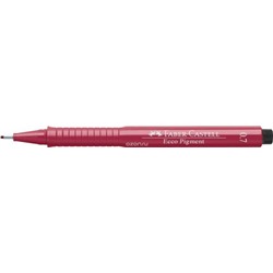 Капиллярные ручки Ecco Pigment, красный, 0,7 мм, в картонной коробке, 10 шт