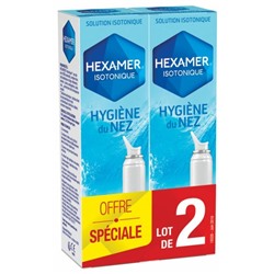 Hexamer Isotonique Hygi?ne du Nez Spray Jet Doux Lot de 2 x 100 ml