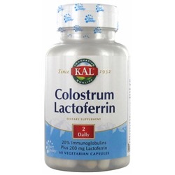 Kal Colostrum Lactoferrin 60 Capsules V?g?tales