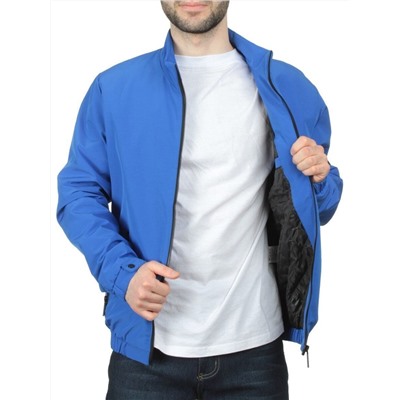 EM25057-1 BLUE Куртка-бомбер мужская демисезонная (100 гр. синтепон)