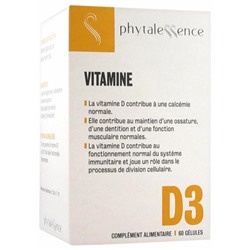 Phytalessence Vitamine D3 60 G?lules