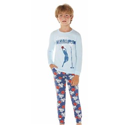 Комплект для мальчика с длинным рукавом Baykar (9789) светло-голубой