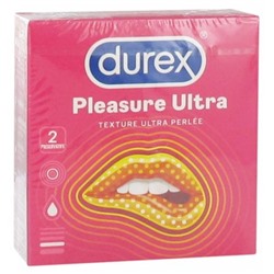 Durex Pleasure Ultra Texture Ultra Perl?e 2 Pr?servatifs