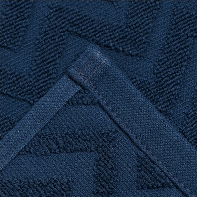 Полотенце махровое LoveLife Zig-Zag, 70х130 см, цвет голубая ель, 100% хл, 450 гр/м2