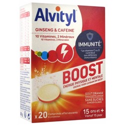 Alvityl Boost Ginseng et Caf?ine 20 Comprim?s Effervescents