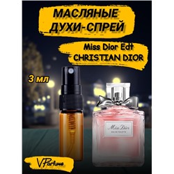 Масляные духи-спрей Christian Dior Miss Dior Edt (3 мл)