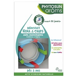 Phytosun Ar?ms Bracelet Roll and Clips Anti-Moustiques