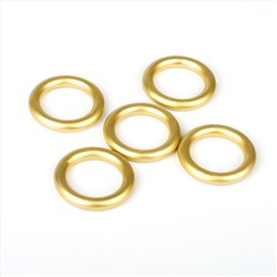 Комплект колец из металлизированной пластмассы для металлического карниза, золото матовое, диаметр 28 мм (df-100370)