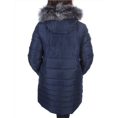 15-298 DK. BLUE Пальто зимнее женское (200 гр. холлофайбера)