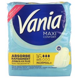 Vania Maxi Confort Normal+ 16 Serviettes