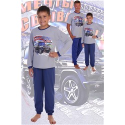 Пижама с брюками для мальчика Мерседес Меланж