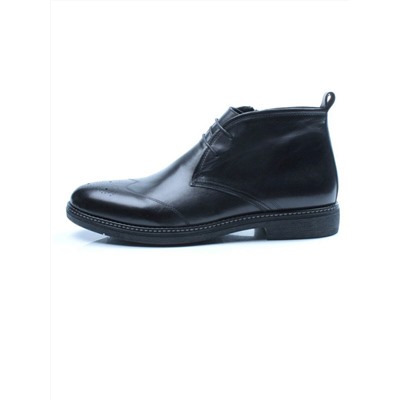 01-H9029-B50-SW3 BLACK Ботинки демисезонные мужские (натуральная кожа)