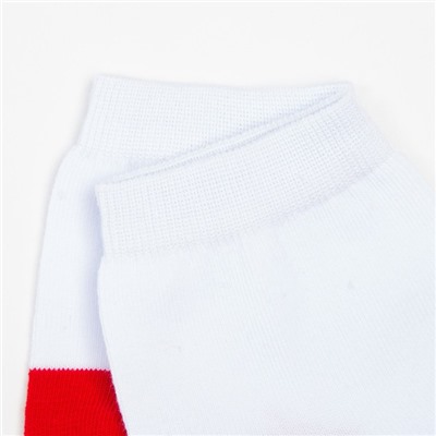 Носки женские «Олень» цвет белый/красный, размер 23-25