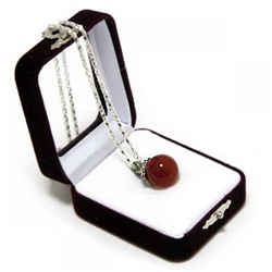 Аромакулон Фантазия, камень - сердолик, на цепочке, в подарочной упаковке 6,5*5,5 см