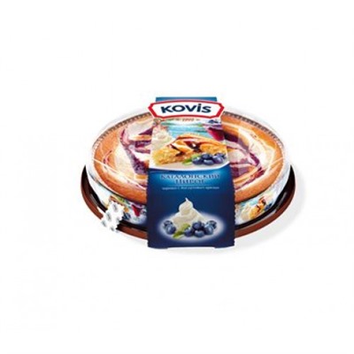 Kovis - Каталонский пирог "Черника с йогуртовым кремом" Вес 400 гр.