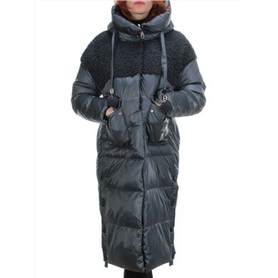 Y21636 DK. GRAY Пальто женское зимнее MEIYEE (200 гр. холлофайбера)
