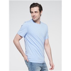 Фуфайка (футболка) мужская 201-13004/4; ХБ15-3919 небесно-голубой