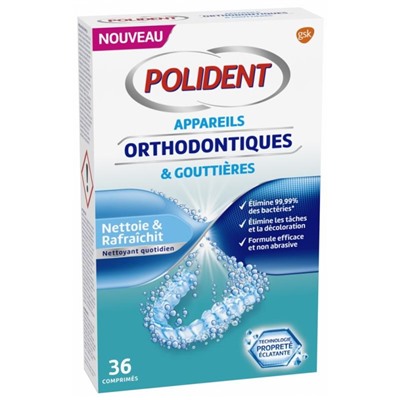 Polident Corega Appareils Orthodontiques and Goutti?res 36 Comprim?s