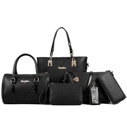 Набор сумок из 6 предметов, арт А50, цвет:чёрный