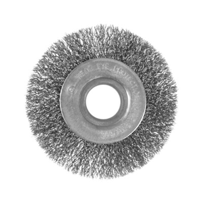 Щетка металлическая для УШМ ТУНДРА, плоская, посадка 22 мм, 100 мм