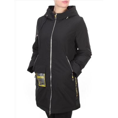 0830 BLACK Куртка демисезонная женская RIKA (100 гр. синтепон)
