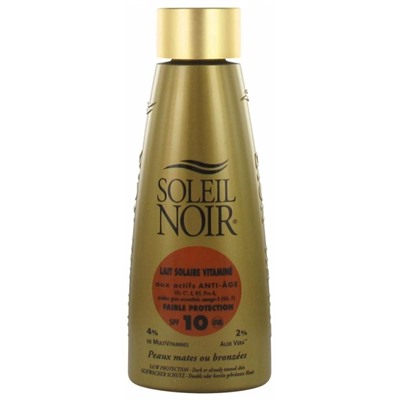 Soleil Noir Lait Solaire Vitamin? Faible Protection SPF10 150 ml
