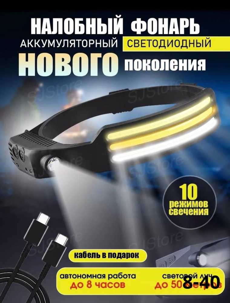 Мощный ручной светодиодный LED фонарь