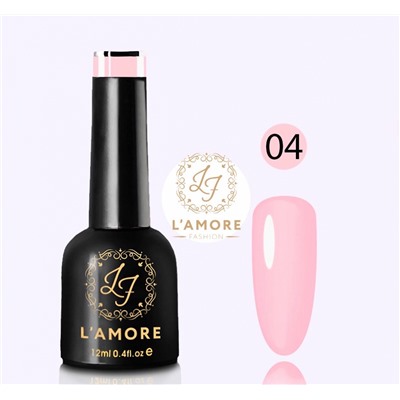 Гель лак для ногтей Luxury L’AMORE FASHION 12мл тон 04