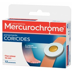 Mercurochrome 12 Pansements Coricides