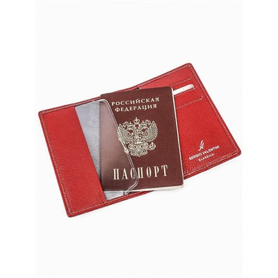 Женская кожаная обложка для паспорта Sergio Valentini СВ 8134/1-005/2