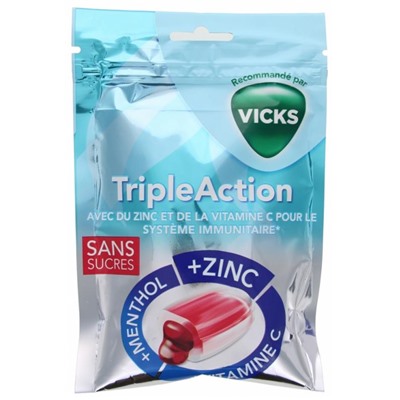 Vicks Triple Action Bonbons 72 g