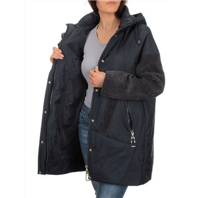 M-6059 DK. BLUE Куртка демисезонная женская (синтепон 100 гр.)