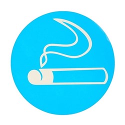 Наклейка указатель «Зона для курения» 18*18