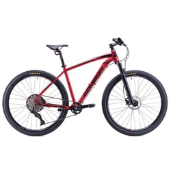 Велосипед горный COMIRON ZIRCON 29"*21", 1*12sp, воздушная вилка, гидравлика, рулевая конус, полированые швы. цвет: красный FRR