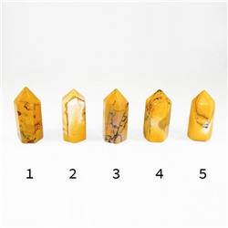 Кристалл из яшмы жёлтой 15-15-35 мм - для ОПТовиков