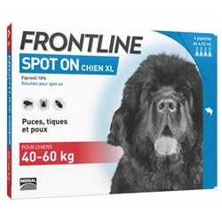 Frontline Spot-On Chien XL (40-60 kg) 4 Pipettes