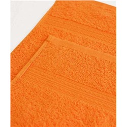 Махровое полотенце для бани косичка оранжевый 100х180см