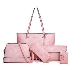 Набор сумок из 5 предметов, арт А31 цвет: розовый