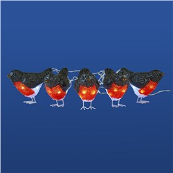 ULD-M1713-040/STA WHITE IP20 BIRDS5 Фигура светодиодная «Птички», 5 штук, 17х13см, 40 светодиодов. Белый свет. Провод прозрачный. TM Uniel